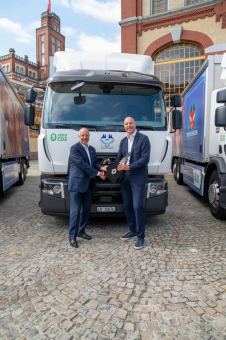 Premiere in Europa: Die Feldschlösschen-Brauerei erhält 20 elektrische Renault Trucks