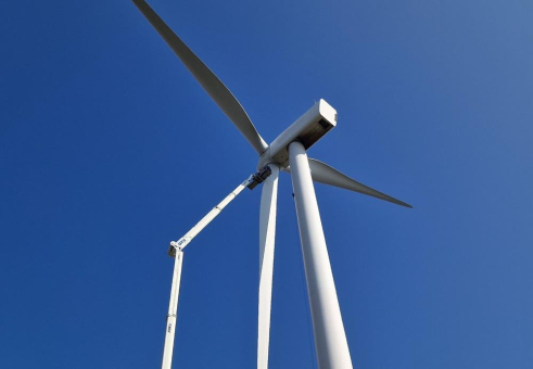 Große Reichweite und hohe Stabilität beim Einsatz an Windkraftanlagen mit dem RUTHMANN T 900 HF