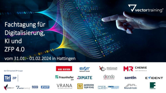 Fachtagung für Digitalisierung, KI und ZfP 4.0 bei der Vector Training® in Hattingen