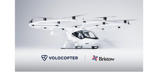 Bristow und Volocopter arbeiten an künftigen Urban Air Mobility Services in den USA und Großbritannien