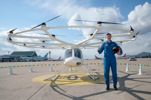 Volocopter absolviert ersten öffentlichen pilotierten Flugtaxi-Testflug in Südkorea