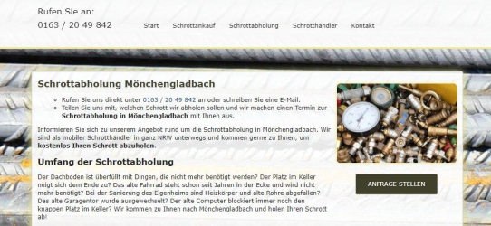Schrottabholung in Mönchengladbach : Ihr Partner für Schrottabholung und Altmetallhandel