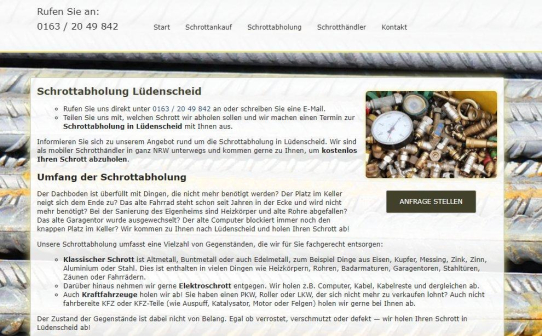 Schrottabholung Lüdenscheid: Schrott- und Metallhandel