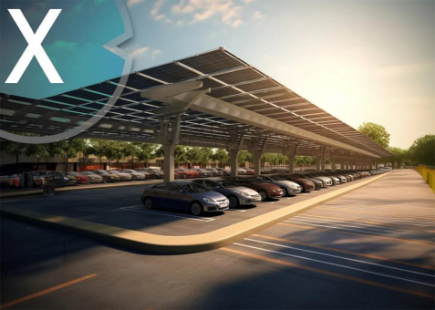 Die zukunftsfähige Energielösung für Unternehmen und öffentliche Einrichtungen: Photovoltaik Carports und Parkplätze