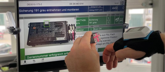 Werkerassistenzsystem und Freehand Scanning für mehr Performance