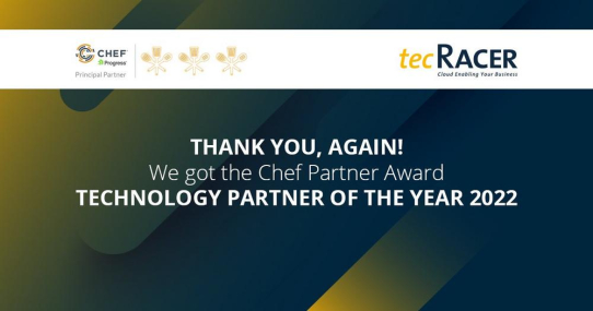 tecRacer ist erneut “Technology Partner of the Year” bei Progress/Chef!