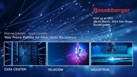 Rosenberger Fiber Optic präsentiert internationale Synergien auf der OFC 2024