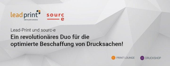 Auf eine branchenverändernde Zusammenarbeit: Lead-Print und sourc-e planen Integration