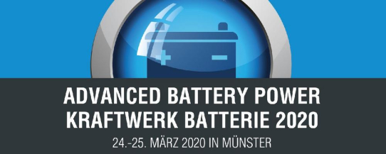 Beiträge sind willkommen zur Tagung "Advanced Battery Power - Kraftwerk Batterie"