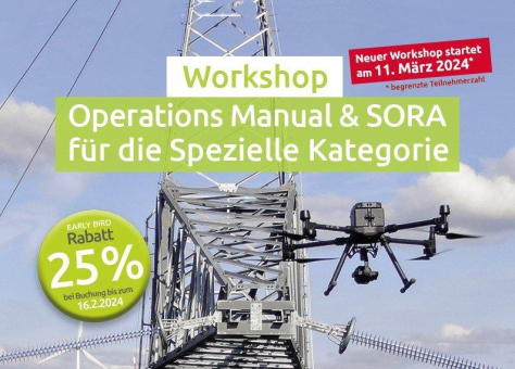 Workshop Operations Manual & SORA - 25% Early-Bird-Rabatt bis 16.2.2024
