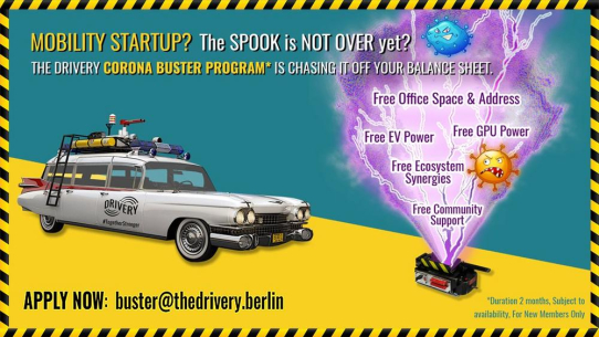 The Drivery Corona Buster Program für Mobility Startups