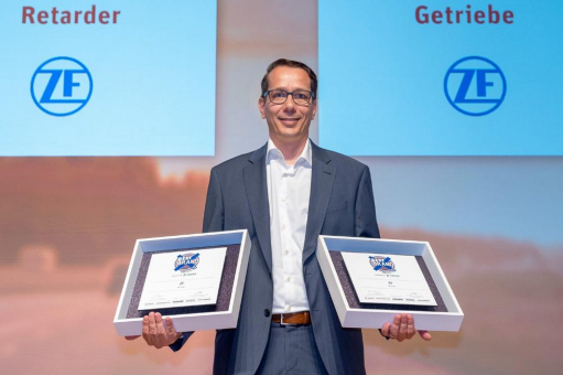 Getriebe und Retarder: ZF abermals zur "Besten Marke" bei ETM Awards gekürt