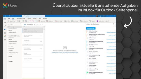 Projektmanagement-Plattform Version 11.8: InLoox vereinfacht die Projektarbeit in Outlook