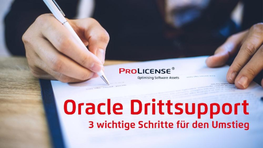 Oracle Drittsupport – 3 wichtige Schritte für den Umstieg