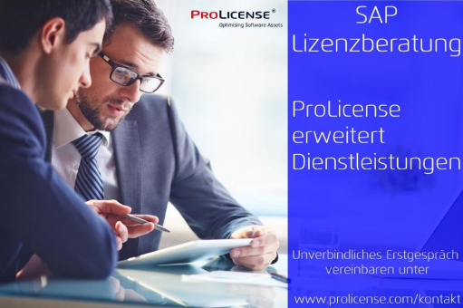 SAP–Lizenzberatung -  ProLicense erweitert Dienstleistungen