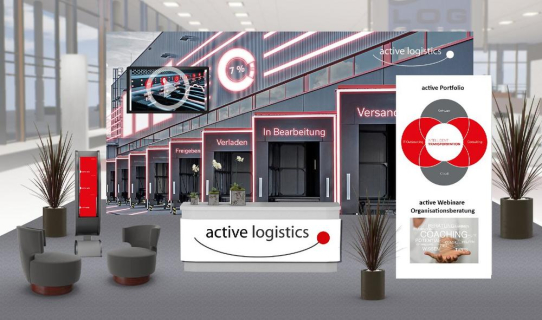 active logistics auf der virtuellen Logistikmesse LOGfair - mit WebKonferenz und Live-Chat