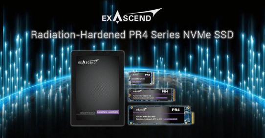 Exascend stellt strahlungsgehärtete NVMe-SSD der PR4-Serie auf der Embedded World 2024 vor