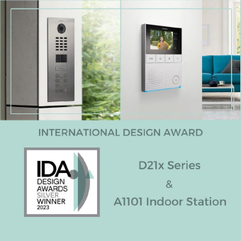 International Design Award für DoorBird - Türstationen und Innenstation überzeugen erneut mit herausragendem Design
