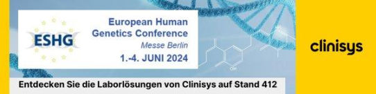 Clinisys präsentiert Genetik-Expertise auf ESHG in Berlin vom 1.-4. Juni 2024
