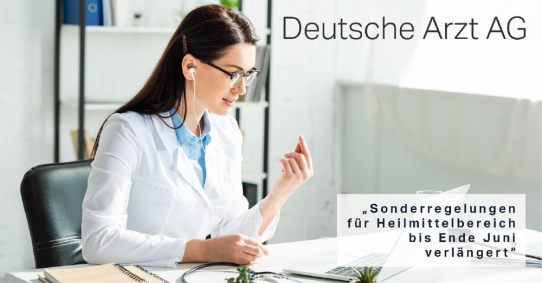 Sonderregelungen für die Heilmittelerbringung bis Ende Juni verlängert