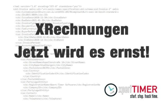 Xpert-Timer V8 - die XRechnung kommt