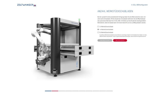 Vertrieb 4.0 - Per Klick zur automatisierten Fertigung mit dem X-CELL WB Online-Konfigurator
