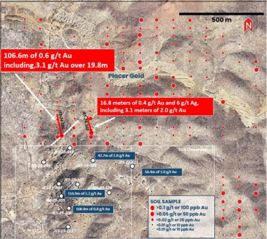 Tocvan entdeckt neue hochgradige Goldmineralisierung bei ersten Bohrungen im zu 100% kontrollierten Erweiterungsgebiet