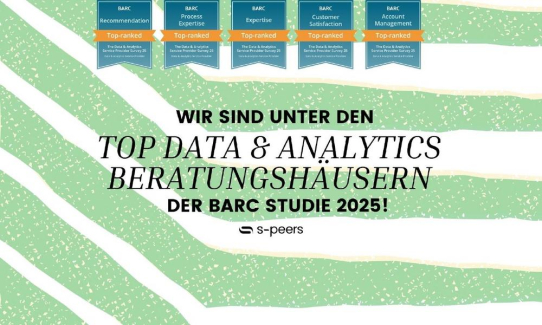 BARC-Studie 2025: s-peers AG als ein führender Data & Analytics Service Provider ausgezeichnet