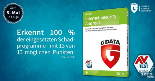 G DATA bei AV-TEST: zum fünften Mal in Folge 100 Prozent Malware-Erkennung