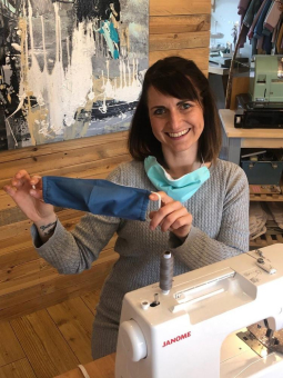 Auf dem Kronsberg nähen Frauen mit Fluchterfahrung Schutzmasken