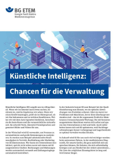 BG ETEM setzt auf KI-Anwendung zur Automatisierung der Verarbeitung von Gewerbemeldungen