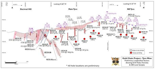 West Point Gold durchteuft 73,15 m mit 1,07 g/t Au, einschließlich 16,76 m mit 2,67 g/t Au, und erweitert die Zone Tyro Main in der Tiefe