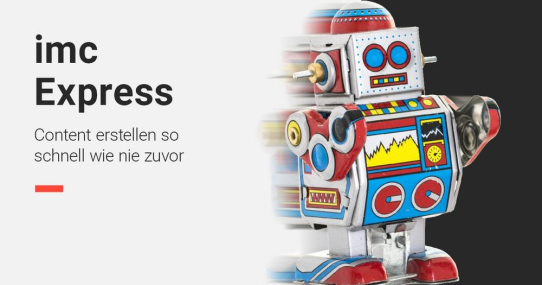imc AG stellt mit "imc Express" neue KI-gestützte Autorensoftware vor