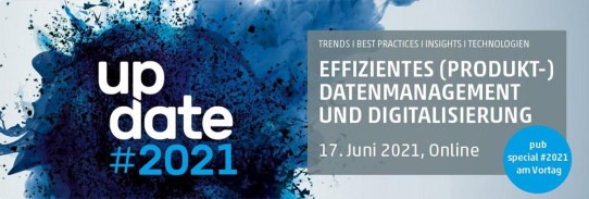 Update #2021:  Die Jahresveranstaltung für Produktdatenmanagement und -kommunikation live aus dem TV-Studio