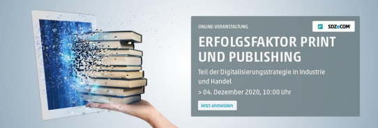 Online-Veranstaltung: Erfolgsfaktor Print und Publishing
