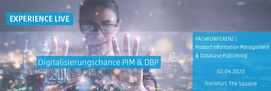 PIM-Fachkonferenz für Industrie und Handel am 02. April in Frankfurt