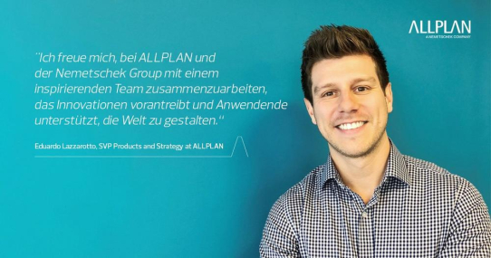ALLPLAN ernennt Eduardo Lazzarotto zum neuen SVP Product & Strategy