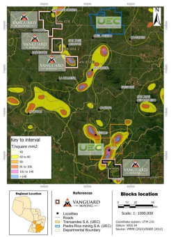 Vanguard Mining erweitert 90.000 Hektar großes Uranprojekt Yuty Prometeo, das unmittelbar an UECs 8,96 Mio. Pfund schwere Lagerstätte grenzt – NI 43-101-konformer Fachbericht ist bereits in Arbeit