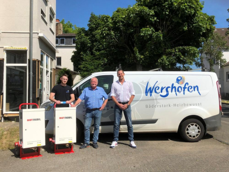 Mobile Elektroheizzentralen bleiben im Ahrtal
