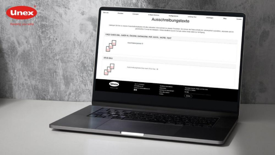Effiziente Leistungsverzeichnisse und Ausschreibungstexte mit Unex