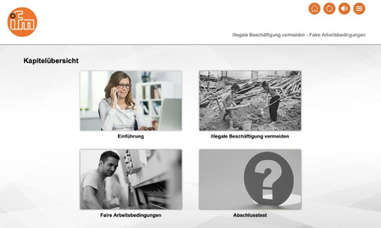 Faire Arbeitsbedingungen: ifm electronic gmbh schult mit einem Lernprogramm von M.I.T e-Solutions GmbH