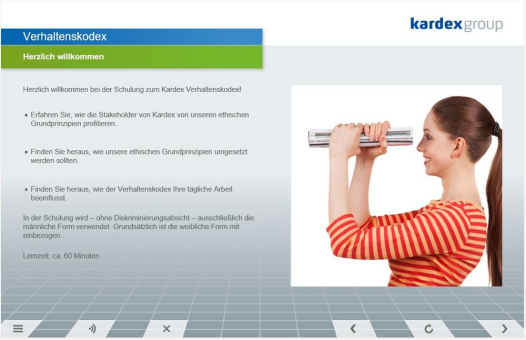 Code of Conduct in 18 Sprachen für die Kardex Group