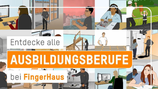 Ausbildung bei FingerHaus jetzt als animierte Erklärvideos!