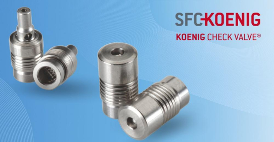 Rückschlagventil KOENIG CHECK VALVE® von Bossard: Einfach und schnell installiert, absolut sicher und zuverlässig im Einsatz