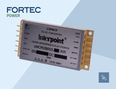 Zuverlässige DC/DC-Konverter der Interpoint® sMOR-Serie™ für Raumfahrtanwendungen