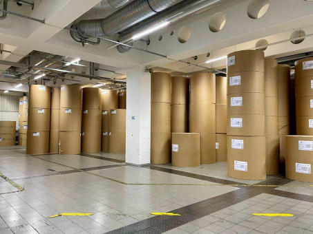 Papierrollen-Management bei DDV-Druck in Dresden