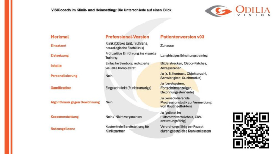 VISIOcoach launcht digitale Schlaganfall-Reha direkt in der Klinik: Frühversorgung bei Gesichtsfeldverlust jetzt auf Stroke Units möglich