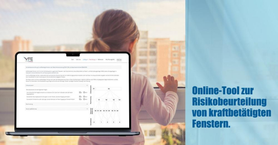 Risikobeurteilung von kraftbetätigten Fenstern gemäß neuer Maschinenverordnung: VFE präsentiert neues Online-Tool