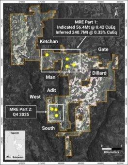 Kodiak meldet Erstschätzung der Mineralressourcen für vier der sieben mineralisierten Zonen auf dem MPD-Kupfer-Gold-Projekt