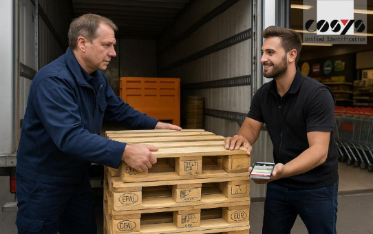 Palettentausch im Lebensmitteleinzelhandel - jede Palette zählt